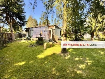 IMMOBERLIN.DE - Herrliches Wochenend- & Freizeitgrundstück mit Bungalow in naturschöner Lage