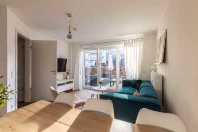 Stilvoll, Modern, Zentral: Erdgeschosswohnung mit Atrium und Garten am Münsteraner Hafen!