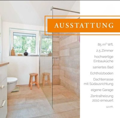 2,5-Zimmer-Maisonette-Wohnung mit großem Balkon & Garage in TOP Lage