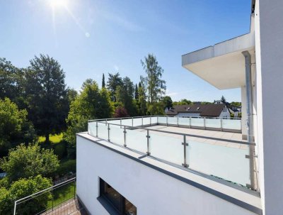 Penthouse-Highlight mit riesiger Dachterrasse und Blick ins Grüne in ruhiger Lage  - MUC Großhadern