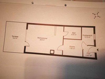 Zu Vermieten wird eine renovierte Terrassen Wohnung mit 61 qm²Wohnfläche in Vogtareuth nähe Klinik .