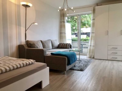 Modernes, gepflegtes, voll möbliertes Apartment gegenüber der Saturn Arena