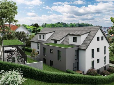 Behindertengerechte Wohnung mit Balkon und Blick ins Grüne
