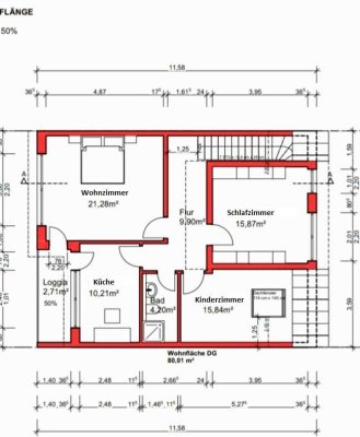 Neubau-Dachgeschosswohnung (Erstbezug 2024) mit hohen Decken & separater Küche in Offenbach-Bürgel