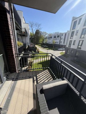 Moderne und helle Wohnung mit Balkon im grünen Norden Hamburgs