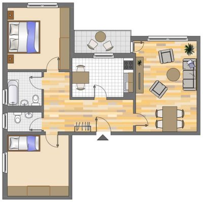 Geräumige 3-Zimmer-Wohnung in Ratingen West!