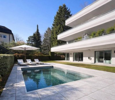 RIEDENBURG | 265 m² Luxus-Gartenwohnung mit Pool vor den Toren der historischen Altstadt