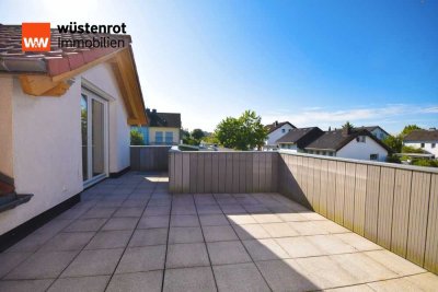 Zentral in Künzell: Praktische 3-Zimmer-Wohnung mit großer Dachterrasse