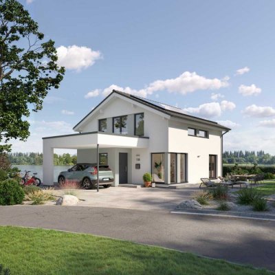 Baugrundstück mit Neubau - Einfamilienhaus in schöner Lage