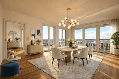 Exklusives Penthouse in Bestlage am Europagarten