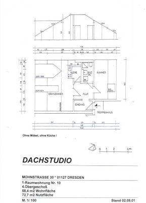 Preiswerte 1,5-Raum-Wohnung in Dresden