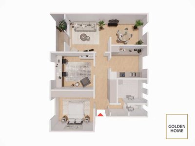 Lichtdurchflutete Traumwohnung mit Garage und Balkon