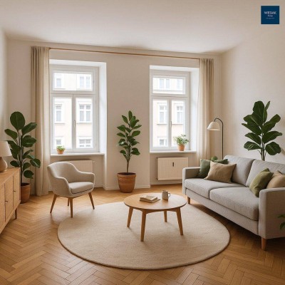 Keplerstraße 47/1 - Helle Altbauwohnung - 4 Zimmer mit Balkon im Lend -1 Monat mietfrei