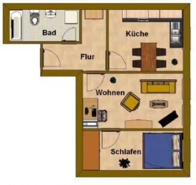 +++ 2-Zimmer Wohnung im Stadtzentrum von Kahla zu vermieten +++