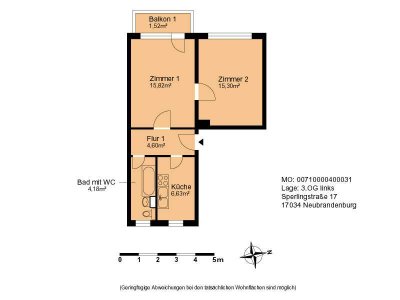 Renovierte 2- Zimmer Wohnung im Vogelviertel