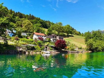 Direkter Seezugang! Seegrundstück mit Badehaus am Millstätter See