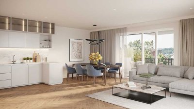 Neubau: Vier-Zimmer-Wohnung im Obergeschoss mit sonnigem Süd-West-Balkon in Ravensburg Süd