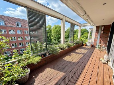 Exklusives Penthouse über zwei Ebenen mit Kamin, Sauna und Doppelgarage in Gladbeck-Mitte!