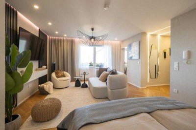 Longstay Panorama Apartment Meersburg - Boutique-inspiriertes Design & Smart Living