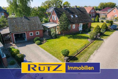 Ganderkesee-Heide | Gepflegtes Siedlungshaus auf schönem Eckgrundstück mit Garage und viel Potential