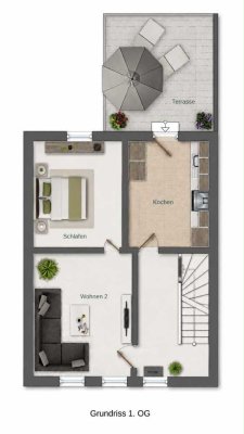 Exklusive Maisonette-Wohnung im Erstbezug nach Kernsanierung