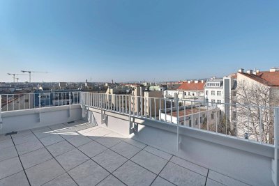 THE TEMPTATION - Dachgeschoss-Maisonette mit 2 Terrassen + Balkon | 23 m² Freifläche, 3 Zimmer