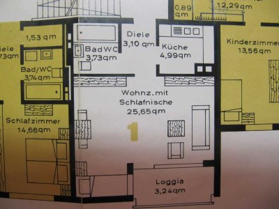 Modernisiertes 1-Zimmer Apartment unmöbliert, im 4. OG mit Balkon in Schwäbisch Hall