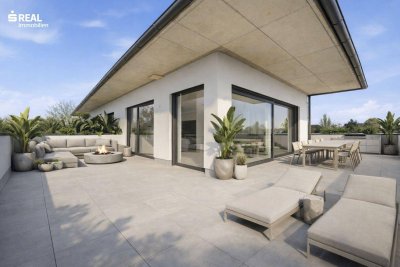 Erstbezug: Echtes Penthouse mit 100 m² Terrasse in Graz