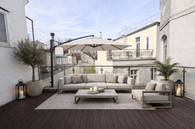 Moderne Dachgeschosswohnung mit großer Terrasse