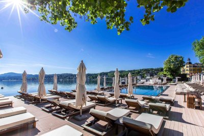 Residenz mit Beachclub-Zugang, Wörthersee-Panorama und Hotelanbindung