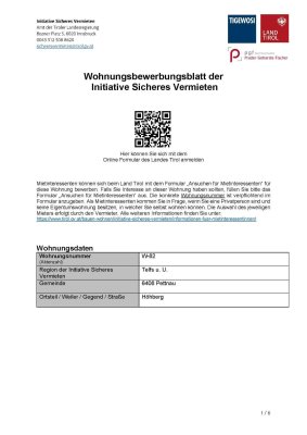 Wohnung 60 m² Pettnau (W-82)