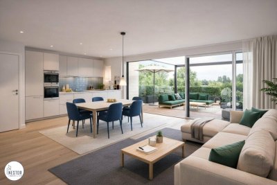 Provisionsfrei! Erstbezug | Modernes Doppelhaus am Klosterneuburger Ölberg mit Terrasse &amp; Stellplatz – Schlüsselfertig