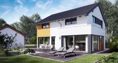 morderne Architektur auf Grundstück mit Aussicht