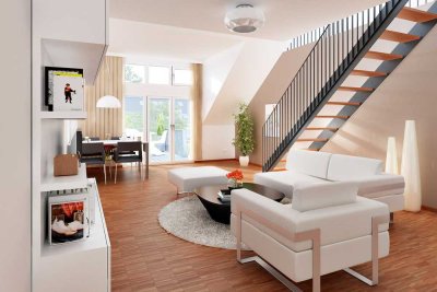 BESONDERES WOHNEN-Maisonette-Whg 3ZKB+Loggia, herrlicher Weitblick, Aufzug,Carport+Stellplatz