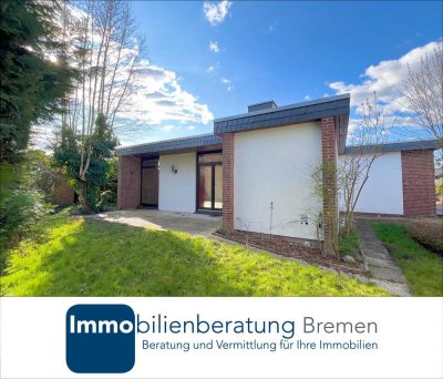 Barrierefreier Bungalow mit zwei Terrassen und Garage
