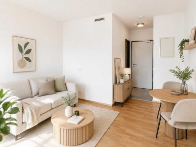 Moderne 1-Zimmer-Wohnung mit Balkon, Einbauküche und Aufzug
