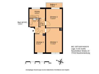 Renovierte 3- Zimmer Wohnung wartet auf Ihren Einzug