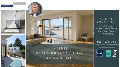 großzügige Penthousewohnung in Rheinnähe