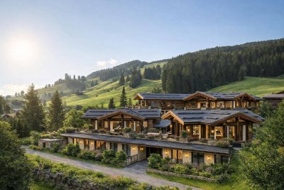 Alpine Luxus-Lodges mit Ski-In-/Ski-Out Anbindung in Panoramalage