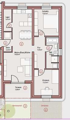 Ergeschosswohnung in Neubau in Gerolzhofen