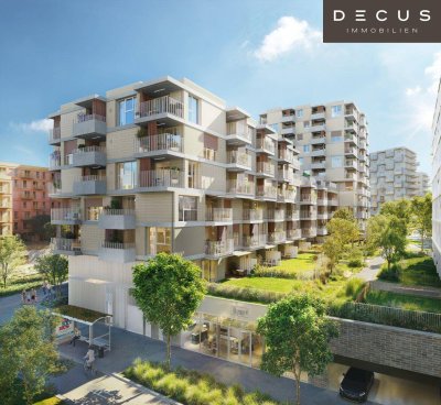 | SÜDEN | BALKON | DREI ZIMMER | UNIKAT FÜR FREIGEISTER | EIGENNUTZER | BF 14B | VILLAGE IM DRITTEN | FERTIGSTELLUNG 2027