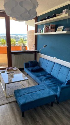 Sehr sonnige 2 Zi.-Whg. mit einem Traumblick auf die Schweiz