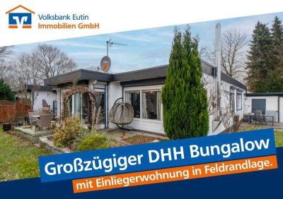 Moderne Bungalow Doppelhaushälfte mit ELW: Idylle in Schwissel, Bad Segeberg