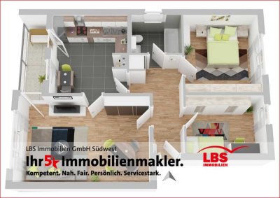 NEUSTADT-MUSSBACH Hochparterre Eigentumswohnung in begehrter Wohnlage!