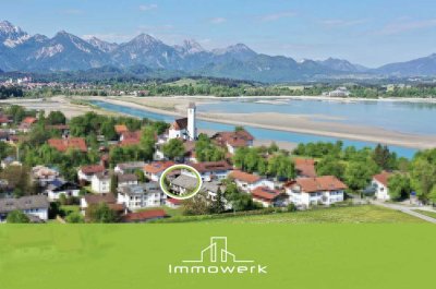 Sanierte 3-Zimmerwohnung in Schwangau-Waltenhofen mit moderner Einbauküche und Balkon