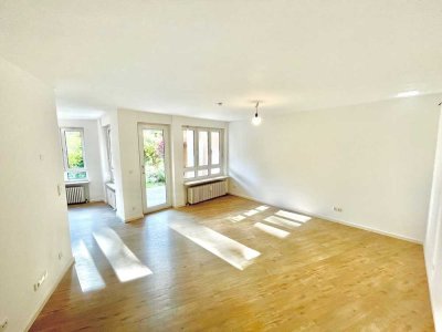 Helle, toll geschnittene 3-Zimmerwohnung mit kleinem Garten zum Park