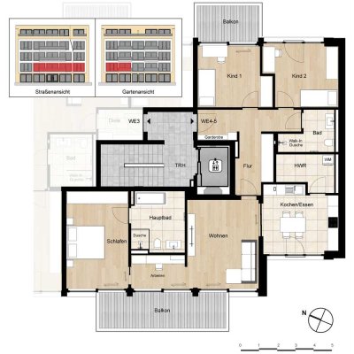 Whg. 4/5: 4 Zimmer im 1. OG - rechts