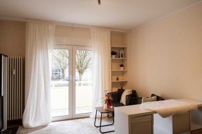 Möblierte 1,5 Zimmer Single Wohnung mit Südausrichtung und Balkon  in Stuttgart-Degerloch