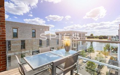 Möbliert Wohnen über 2 Ebenen! Hochwertig ausgestattete Maisonette-Wohnung mit Wasserblick