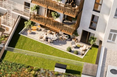 Traumhafte 4-Zimmer-Erstbezugswohnung mit Eigengarten im 1. OG